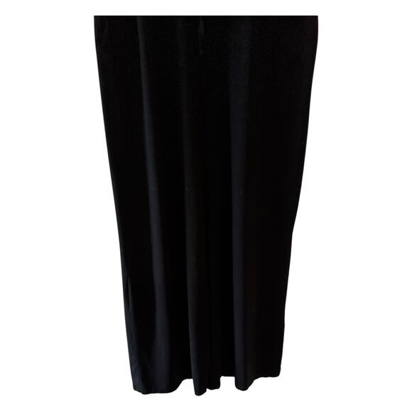 Eileen Fisher Jumpsuit M Black Women's Romper Cropped‎ Short Sleeve V Neck - Picture 4 of 9